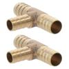 Brass Tee T Shape  Pipe Connector Reducing Barb Hose Fitting  Fitting Air Gas Water Fuel