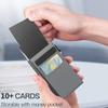 Мужской тонкий кошелек с защитой от RFID, умный выдвижной держатель для кредитных карт, отделение для денег, маленький компактный кошелек для ID-карт и банковских карт, женский