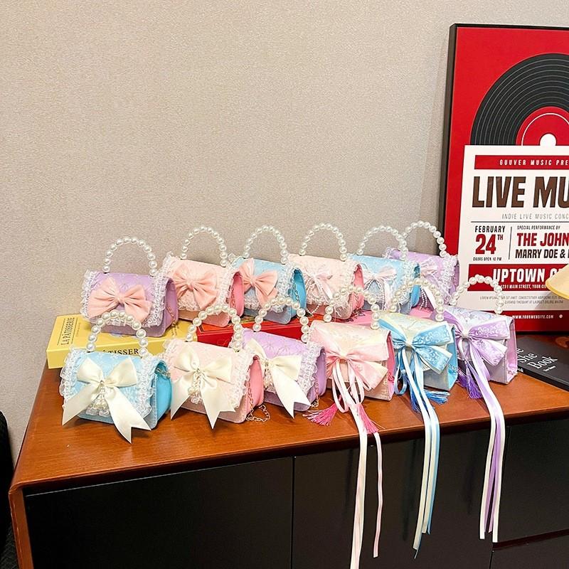 Childrens Small Purse Pu Fabric Cute Fashion Trendy Girls Shoulder Bag For Daily Use