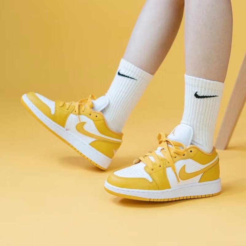 Jordan 1 Низкий Белый Пыльца GS 553560-171