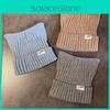 Solid Cute Cat Ears Shape Design Women Wool Knitting Hat For Fall And Winter