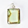 Quality Natural Opal Emerald Pendant 39 ct 925 Sterling Silver Gemstone Jewelry Gift