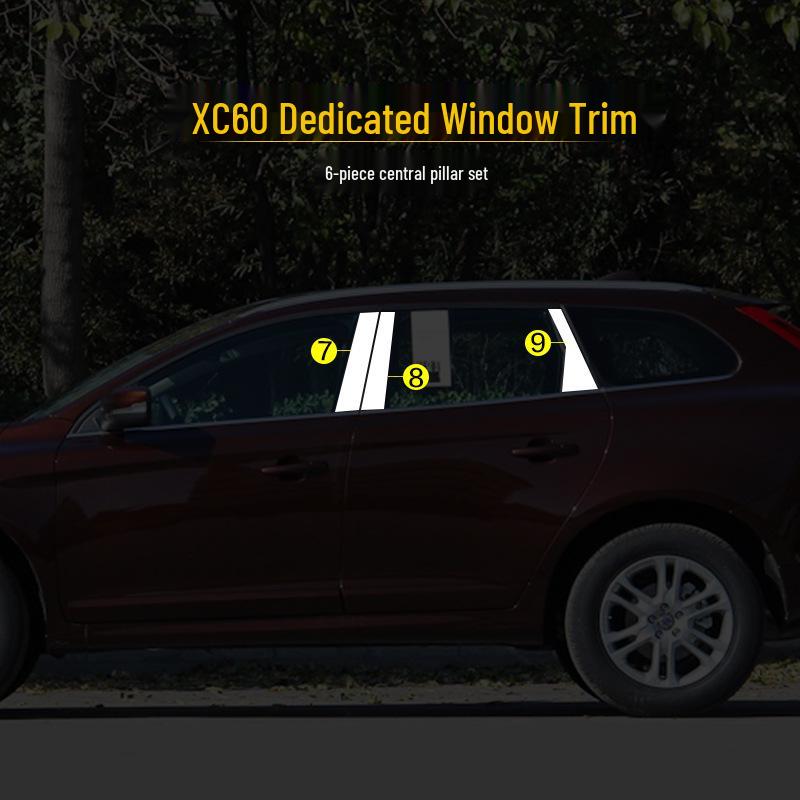 Volvo S60L/XC60/V40 Stainless Steel Window Trim & Decorative Strip