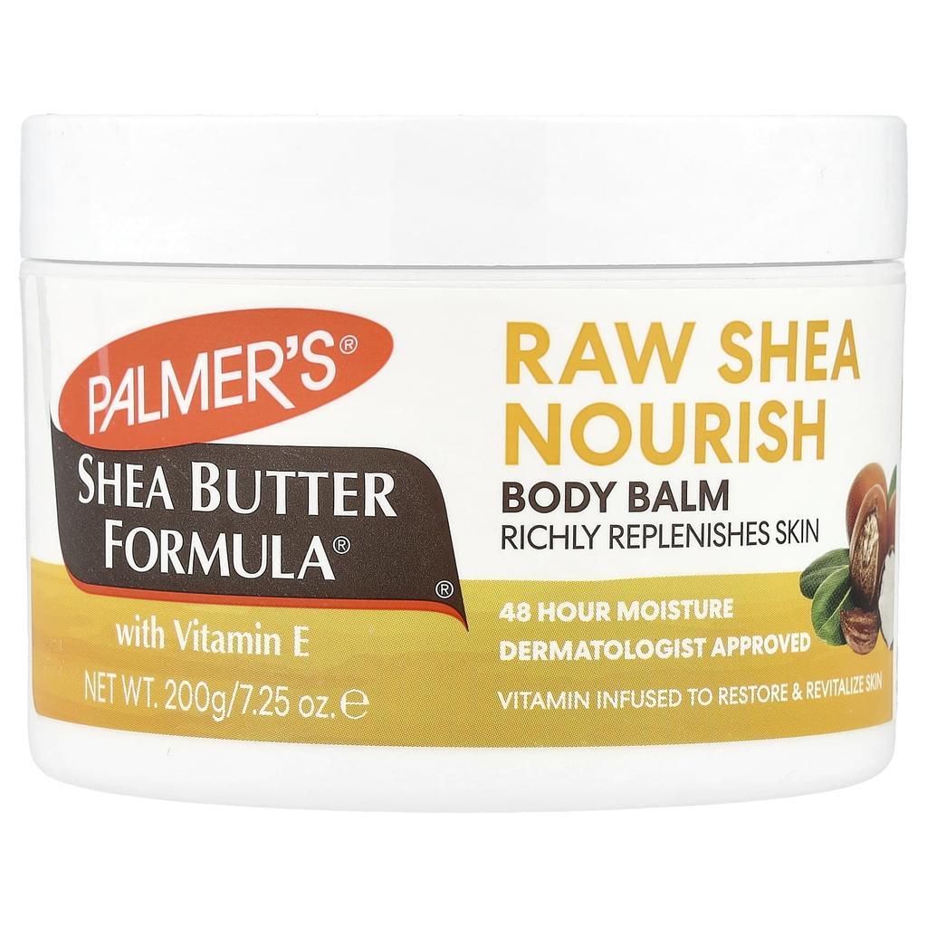 Palmer's Shea Butter Formula with Vitamin E, Raw Shea Butter Moisturizing Balm, 200 G (7.25 Oz)