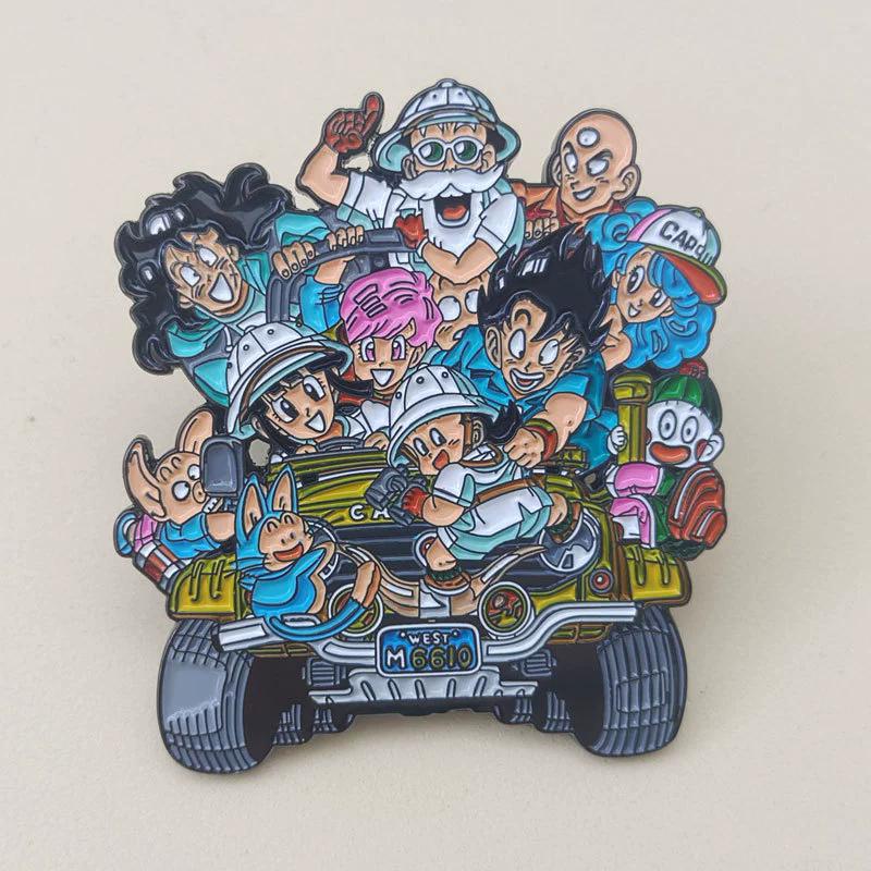 Аниме Dragon Ball Эмалевые значки Милые Гоку Веджета IV Пикколо Брошь Рюкзак Одежда Украшения Металлический значок Аксессуары Подарки