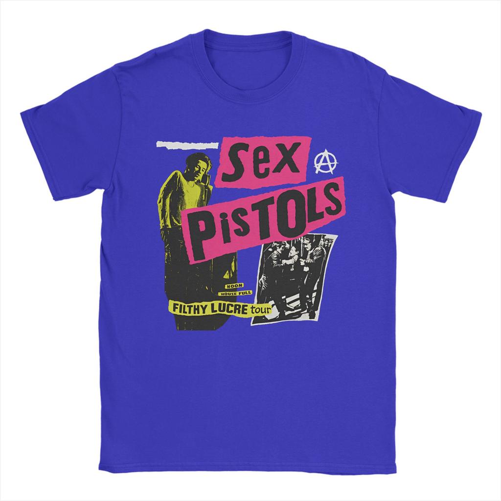Футболка Харадзюку Пляж SEX PISTOLS Трендовые футболки 100% Хлопковая футболка для мужчин Y2K Забавный дизайн Топ с коротким рукавом Футболки