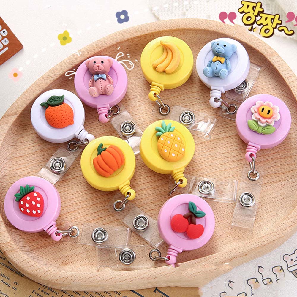 Bus Card ID Badge Holder Clip Credit Card Holder Clip Retractable Badge Reel ID Name Holder