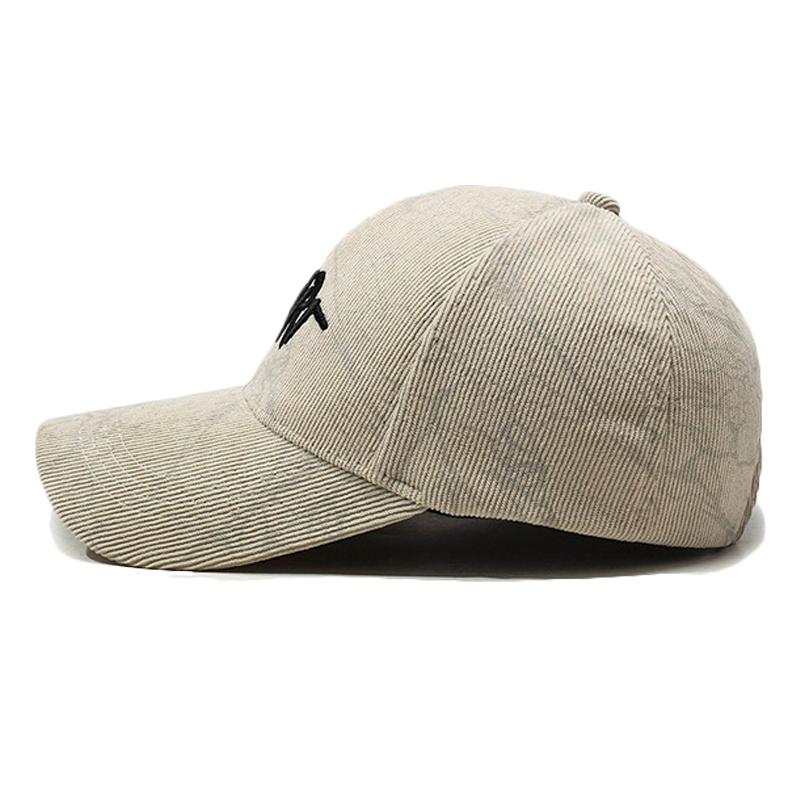 Бейсболка с вышитыми буквами Женская зимняя кепка Мужская вельветовая шляпа от солнца