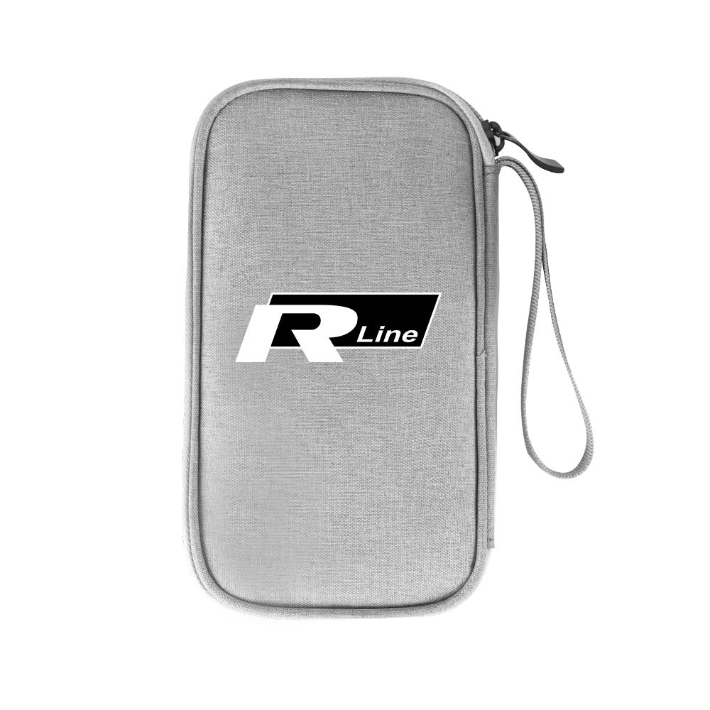 Hub Caps Car Key Pack Auto Driver's License Phone Storage Bag For Volkswagen VW R Polo Passat Rline Golf 4 5 6 Tiguan Jetta GTI