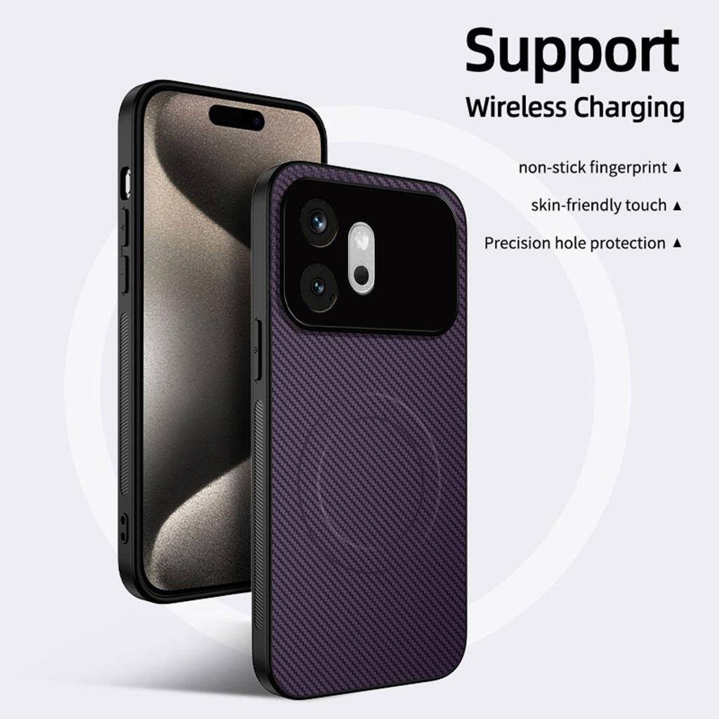 Чехол из ТПУ с текстурой карбона для HONOR 600, противоударный, мягкий