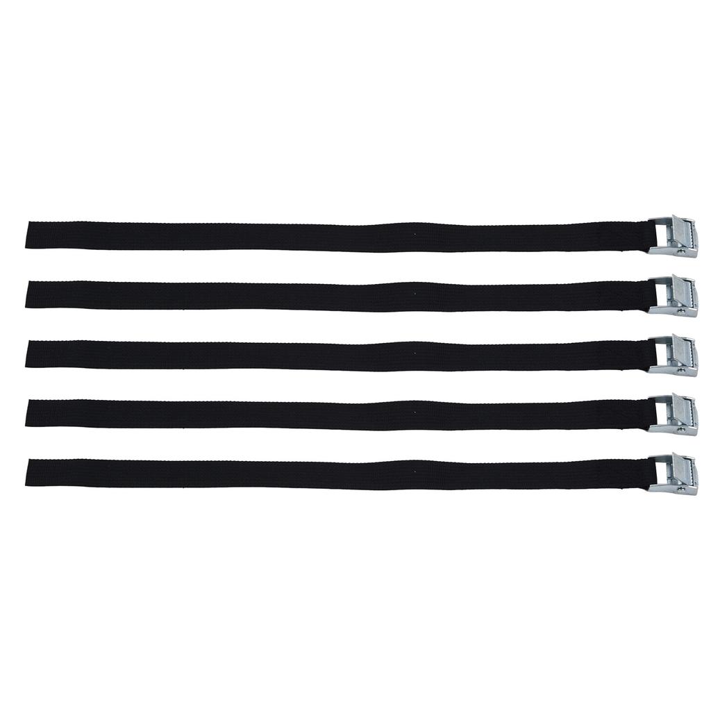 10pcs Tie Down Strap Zinc Alloy Press Buckle Dirt Resistant Nylon Lashing Belt for Goods Luggage