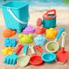 Летний пляжный набор игрушек для детей Копание песка Пластиковое ведро Бутылка для полива Лопатки Детские пляжные водные игры Инструменты Летние игрушки