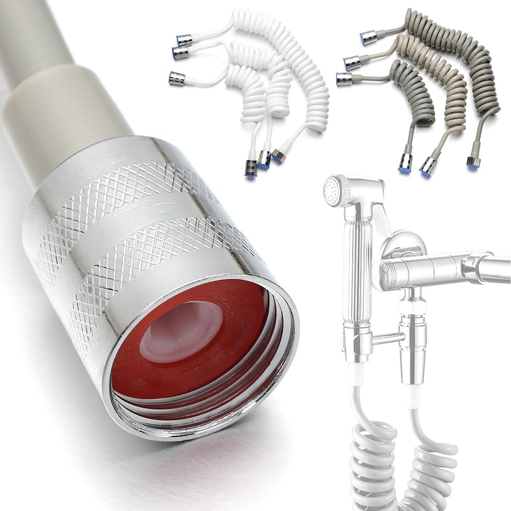 Telephone Line Style Toilet Bidet Water Plumbing Bath Sprayer Connect Pipe Spring Shower Hose