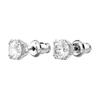 Swarovski Constella Round Cut Fashion Rhodium Plated Cubic Zirconia Stud Earrings Women earrings 5636712