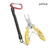 With Lanyard Plastic Handle Bait Line Cutter Fishing Pliers Hook Removers Stainless Steel Scissor
