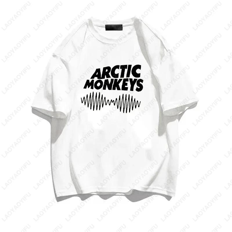 Arctic Monkeys Одежда Женская Футболка Мужская Манга Повседневная Белая Футболка Футболка Одежда Манга Летняя Мода Классический Стиль Футболка