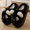 Cotton Slippers, Women's Shoes, Thick Soled, Home Slippers, Cartoon, Plush Slippers, Thick, Warm Slippers, Cotton Shoes, Non Slip Slippers