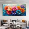 Abstract Beautiful Flowers Garden Canvas Painting Wall Art Lily Red Yellow Poppy Field Posters Prints for Living Room Decor