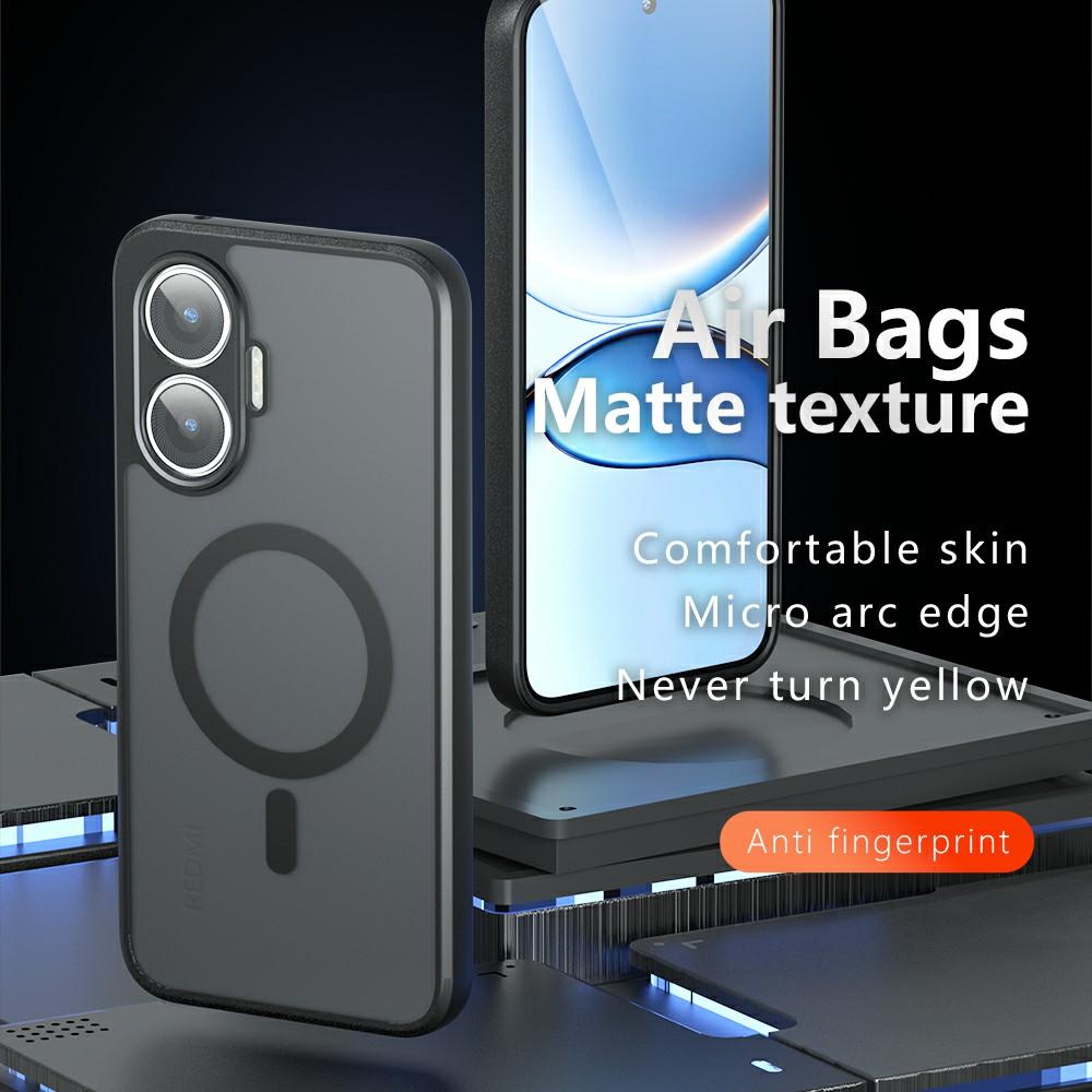 Matte Case for Xiaomi Redmi Turbo 4 Pro 5G/Poco F7 5G TPU+PC Skin Touch Phone Cover Compatible with MagSafe