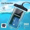 Air Bag Luminous Waterproof Phone Case Universal Phone Protector Pouch Mobile Phone Bag  Swimming