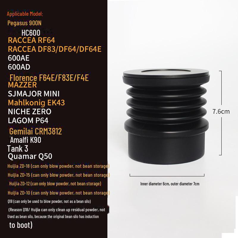 Итальянская кофемолка DF64 с телескопическим выдувным контейнером для зерен для очистки от остатков порошка