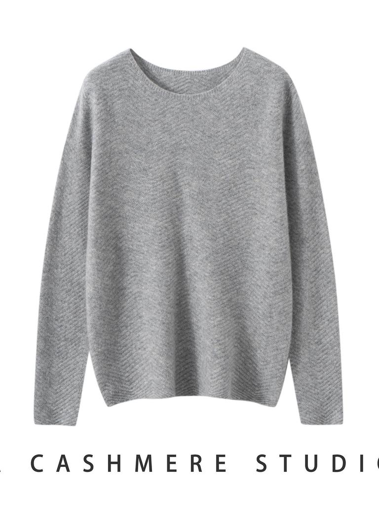 Женский свитер из 100% чистого кашемира - Новинка Теплая вязаная базовая рубашка