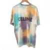 CELINE 2X687957M.14ML XS Short Sleeve T-shirt Multicolor Cotton Mens