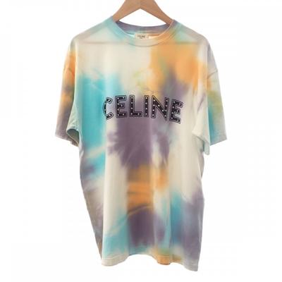 CELINE 2X687957M.14ML XS Футболка с коротким рукавом многоцветный хлопок мужская