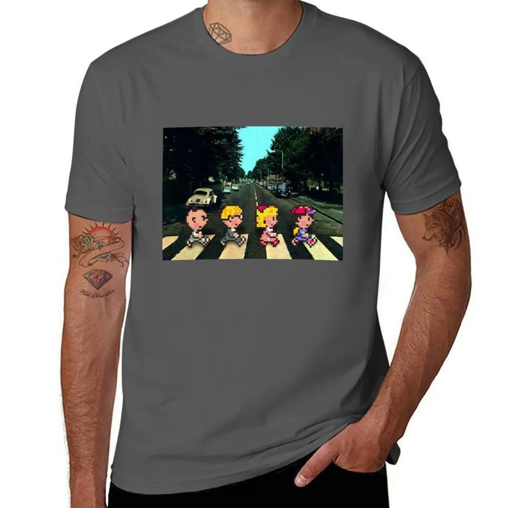 Earthbound Abbey Road T-Shirt graphics Blouse t shirts for pack