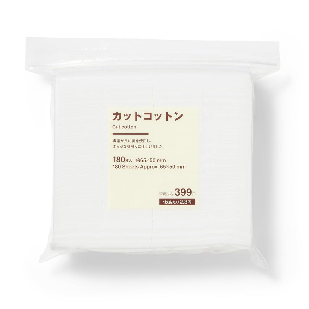 Ватные диски Muji 180 штук Приблизительно 65x50 мм