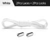 FONKEN Elastic No Tie Shoelaces Flat Shoe Laces For Kids and Adult Sneakers for Shoelace Quick Wear Lazy Metal Lock Laces Shoe Strings
