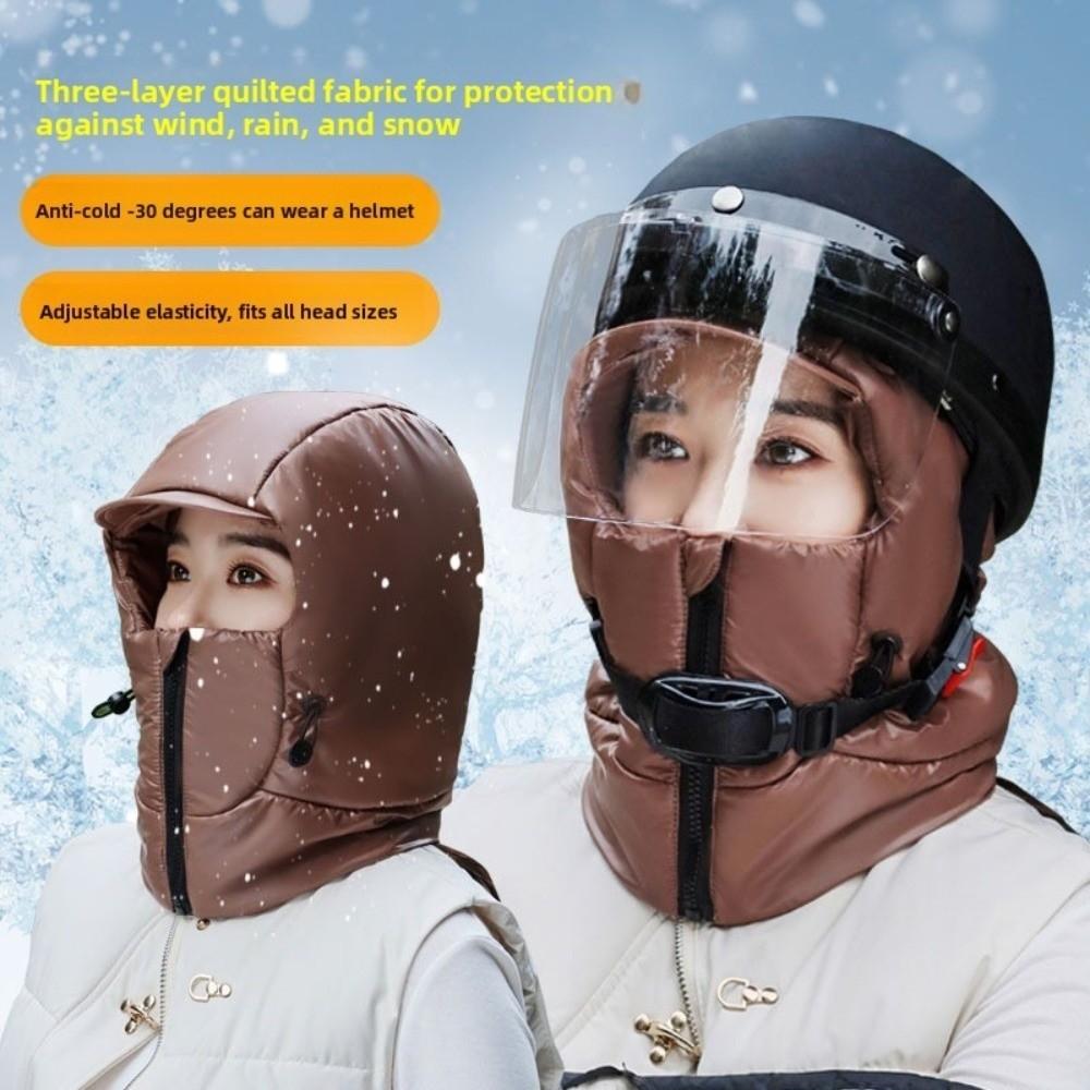 Lightweight Winter Cycling Warm Hat Thickened Lei Feng Hat Ear Protect Cap Outdoor