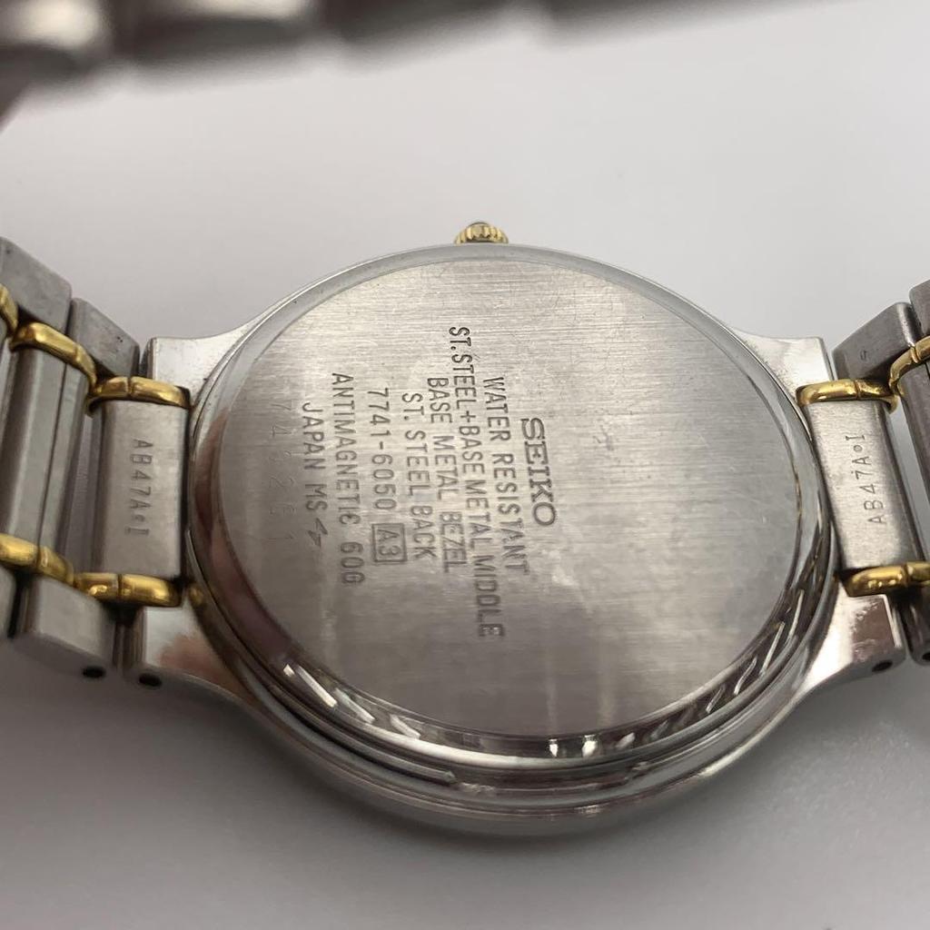 [USED] Seiko Dolce 7741-6050 Silver Gold