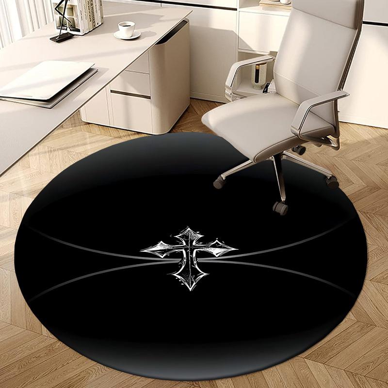 1pc Round carpet, Perfect for Decorating Chairs, Living Rooms, Or Bedrooms, for Living Room.173