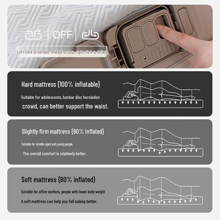 Mountain Inflatable Camping Mattress – Automatic Airbed for Outdoor & Home Use