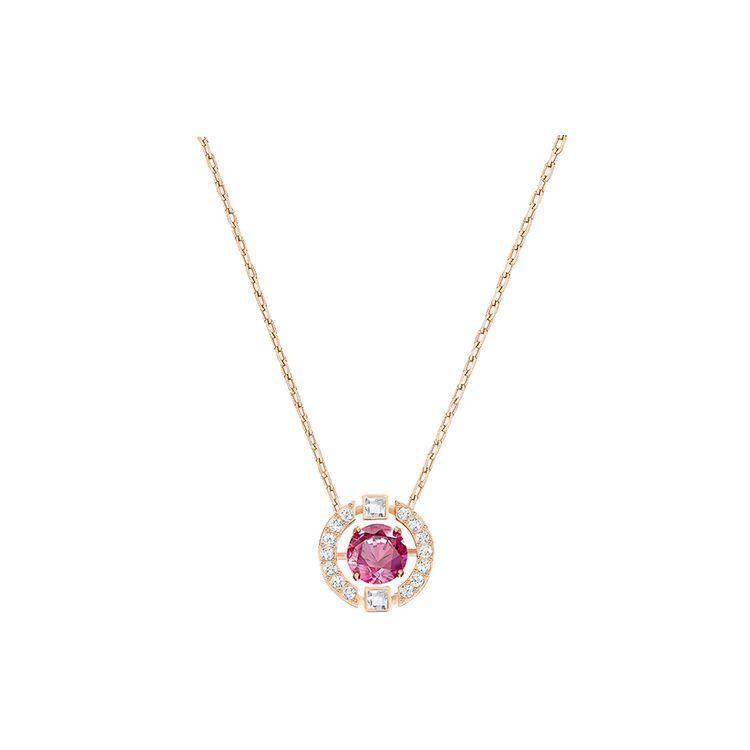 Swarovski Una Sparkling Heartbeat Crystal Necklace Women necklace Red 5279421