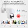 2MP PTZ IP Camera Wifi Outdoor AI Human Detection Audio 1080P Wireless Security CCTV Camera P2P RTSP 4X Digital Zoom Wifi Camera