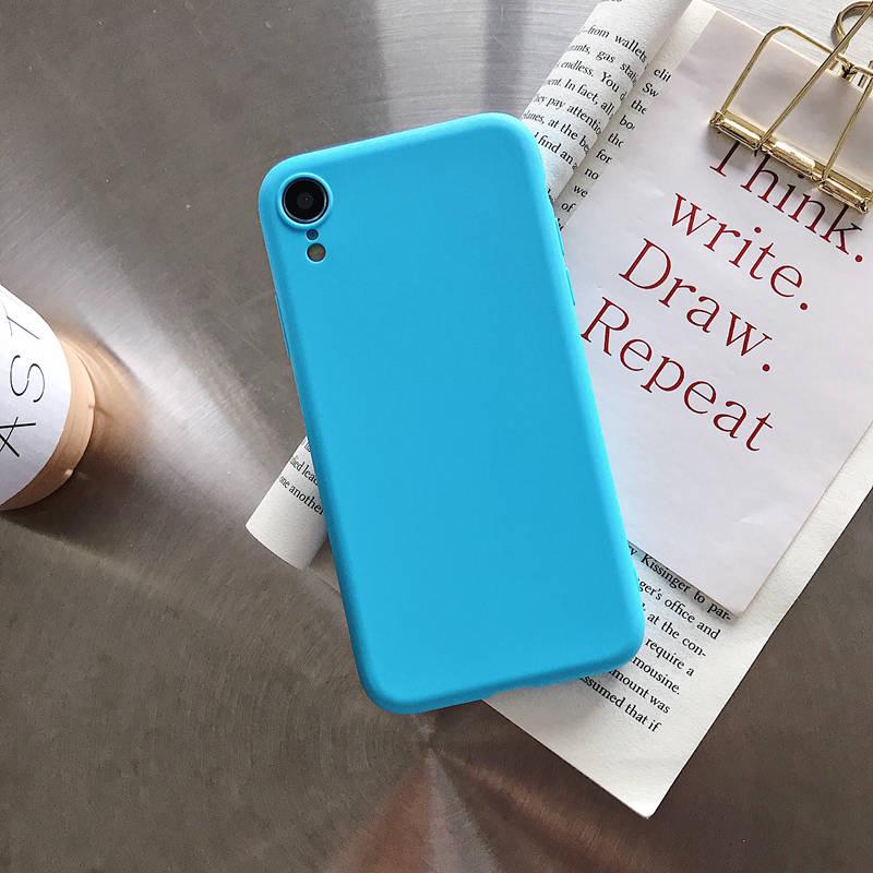 Чехол для телефона iPhone 11, простой однотонный чехол ярких цветов для iPhone 11Pro X XR XS Max 6 6s 7 8 Plus 5 5s SE SE 2020, новинка 2, 2 силиконовых мягких задних чехла из ТПУ