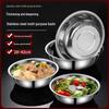 Stainless Steel Large Multi-Purpose Basin for Vegetables, Noodles, Baby Bath, Laundry, and More