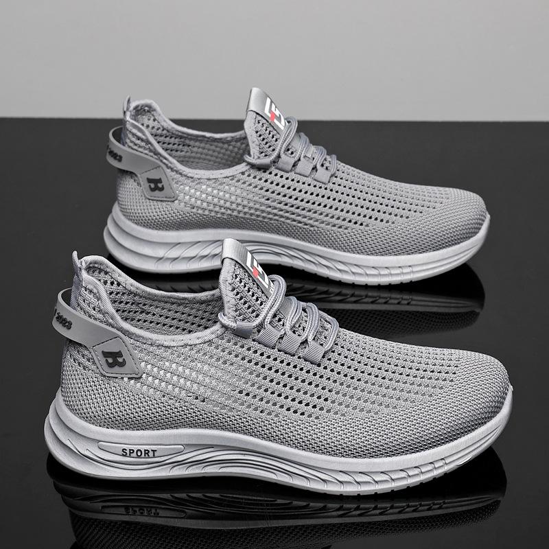 New Fly-woven Casual Shoes Men's Trend Versatile Fashion Sports Shoes Lightweight Running Shoes