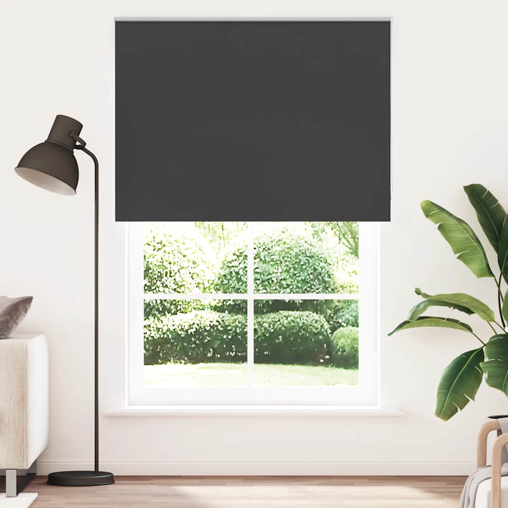 Black Blackout Roller Blind 155 x 210 cm Fabric Width 151.6 cm