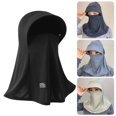 UPF50+ Маска для лица, защита от солнца, балаклава, дышащая, охлаждающая, головной убор для женщин, для занятий спортом на открытом воздухе, пеших прогулок, велоспорта