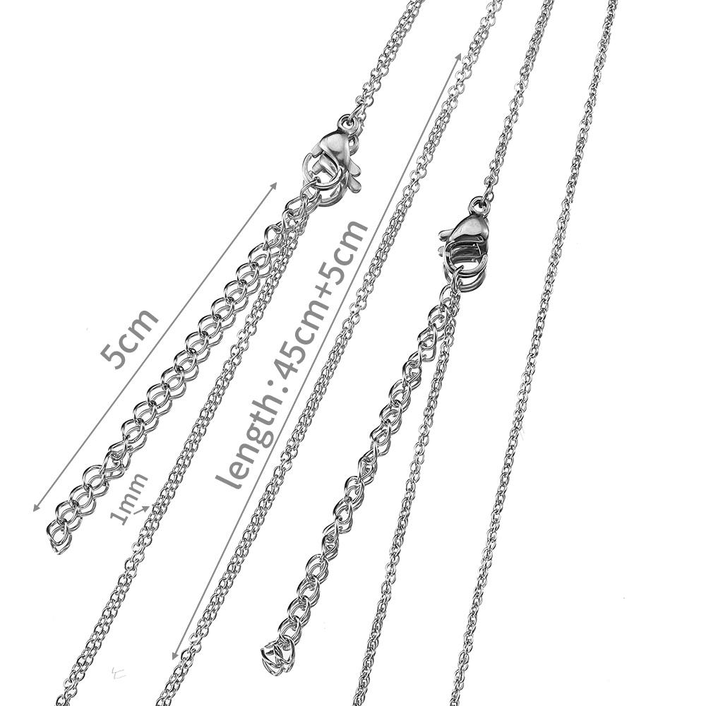 10pcs 5pcs Stainless Steel Chain O Shape Chain with Lobster Clasps Necklace Chains for Jewelry Making Charms Pendants DIY