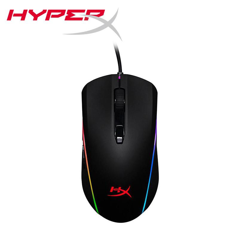 HyperX Pulsefire Surge — проводная оптическая игровая мышь RGB, сенсор Pixart 3389 с разрешением до 16 000 точек на дюйм, эргономичная, 6 программируемых кнопок