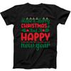 Have A Merry Christmas And Happy New Year Present Gift Tee Black T Shirt 120