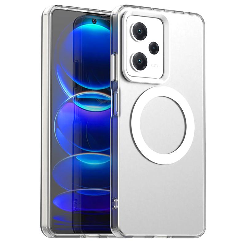Прозрачный чехол с магнитной адсорбцией и беспроводной зарядкой для Xiaomi Poco X5 Pro Прозрачный чехол для Poco X5 Pro Чехол для Poco X5 Pro 5G