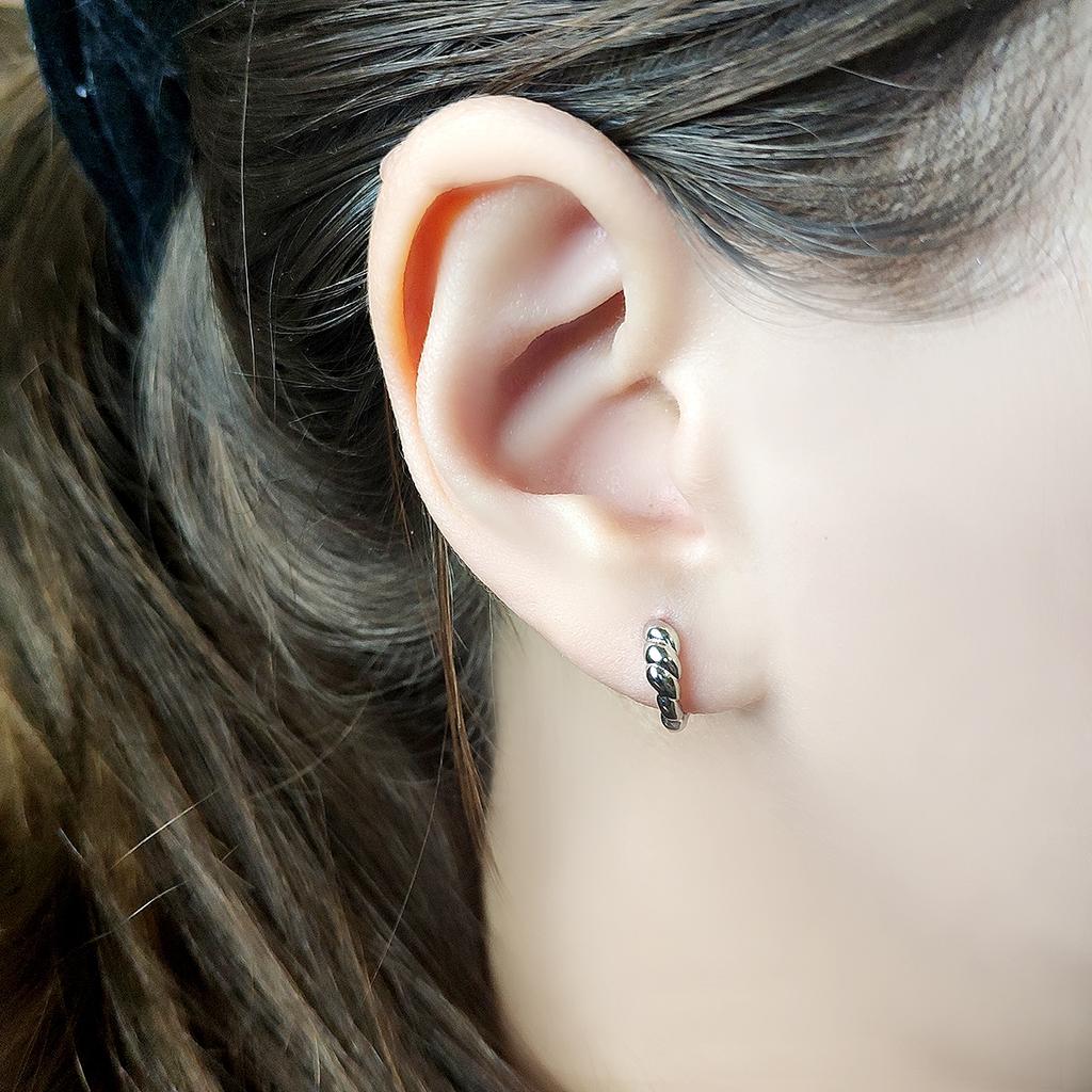 Серебряные серьги без камней (2130475)