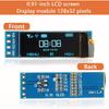 Модуль OLED-дисплея 0,91 дюйма I2C IIC 128x32 пикселя Мини самосветящийся экран для проектов Arduino Raspberry Pi с проводами(1 упаковка синий)