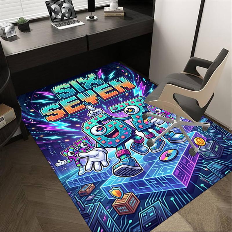 1PC Six Seven Extra Large Non-Slip Floor carpet, Office, family, bedroom, Studio - Large Area RugJ0370