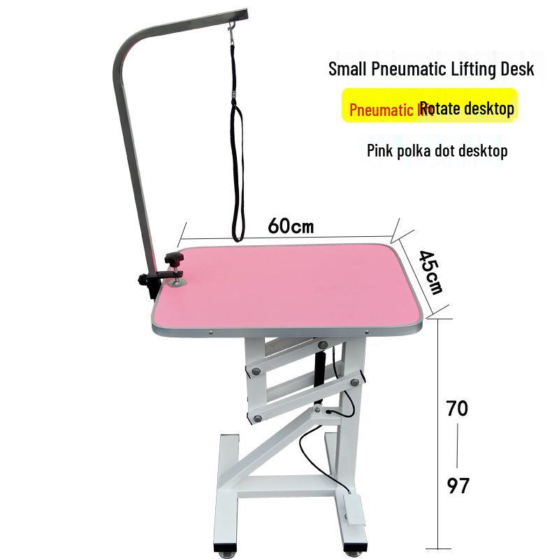 Round Pet Grooming Table for Dogs & Cats – Adjustable Lift & Fixed Support